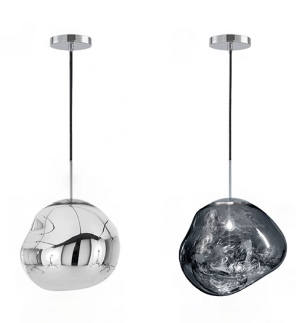CH–D0398B PENDENT GLASS CHROME