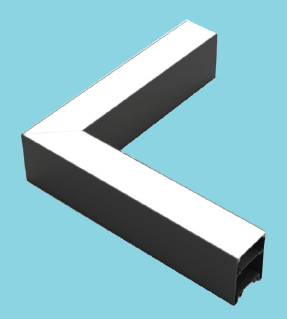 P1005 - CORNAR Linear  - 12W - BK - 4000K 