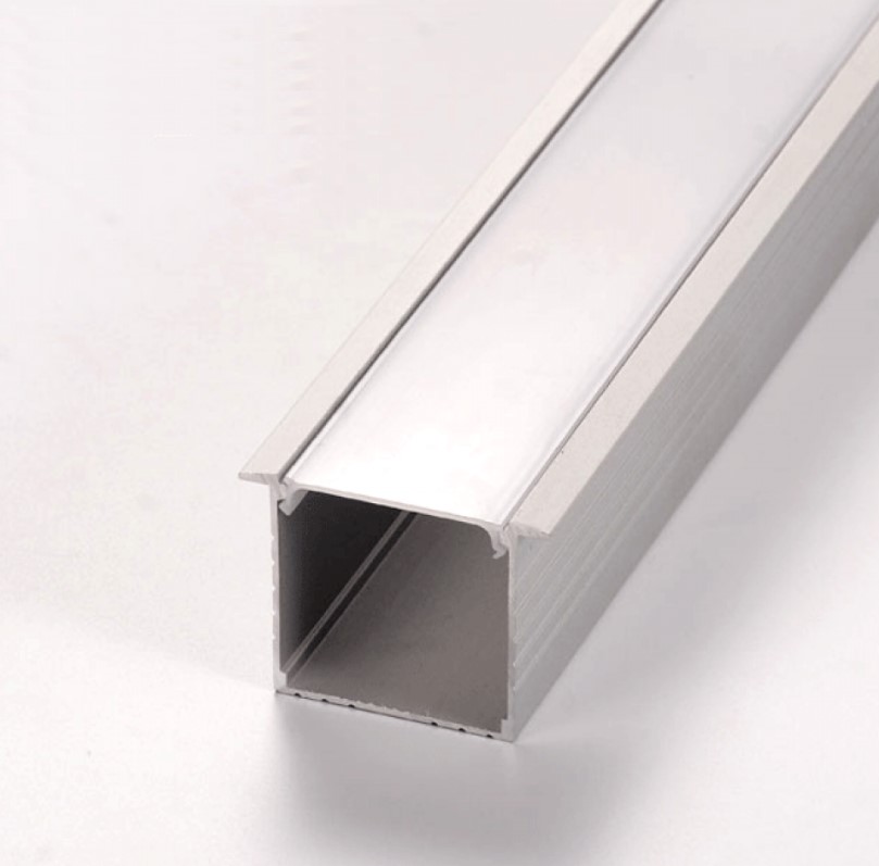 Aluminum Profile - Recessed - XT-204 - 2M - SILVER 
