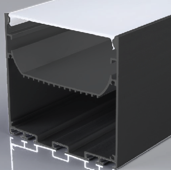 Aluminum Profile - Surface - BG-20 - 2M - BK