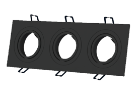 CH–1611F–3 spot triple  black