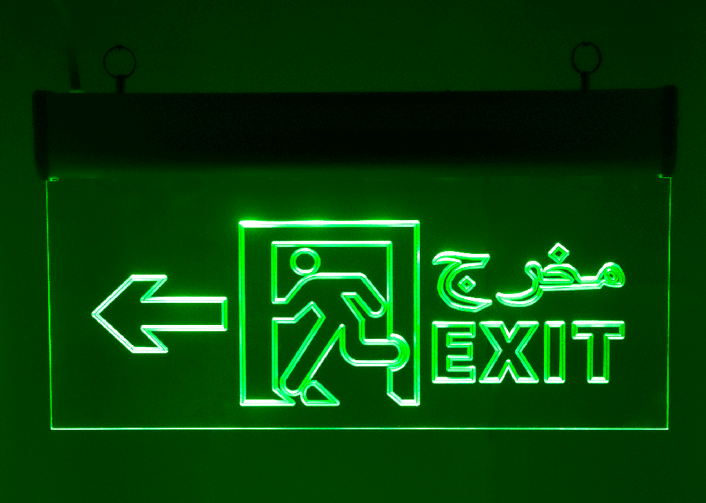 JN-103 - Left emergency exit light Time 2H power - 3w led