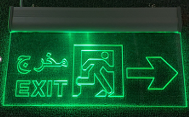 JN-103 - righ temergency exit light Time 2H power - 3w led 