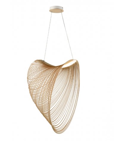 QYD1055-600 - LED With light 3000K - D600MM - Wood color