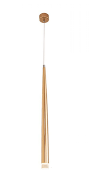 QYD0005-1 - LED with light 3000K - single - D50*H290MM - 1 heads - gold