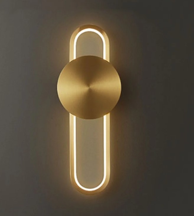 QYB2008-1 - LED with light 3000K - D150*H430MM - copper