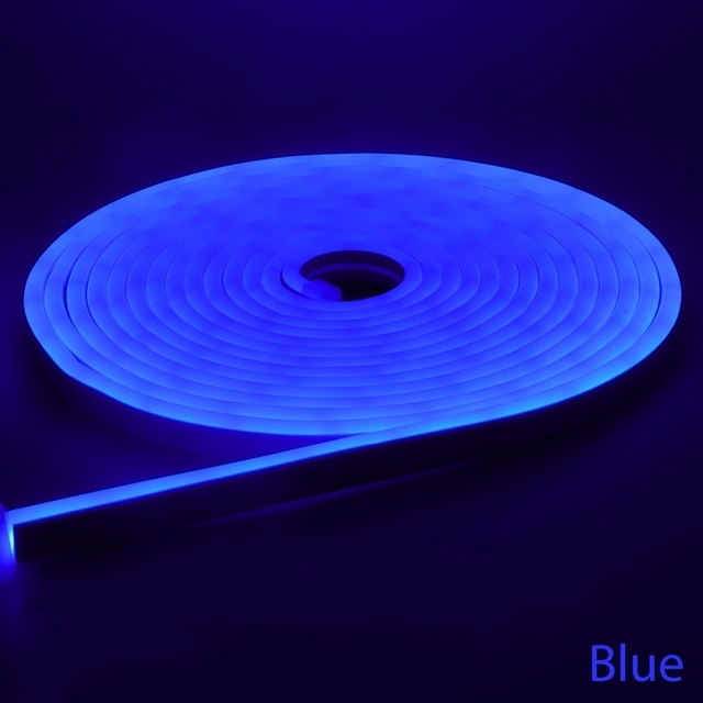 Led Neon Flex - BL - YH-2835-120P- 0612  - 12V - 11W - PCB width 8mm , IP65 ,Cutting size 25mm , 2 year warranty