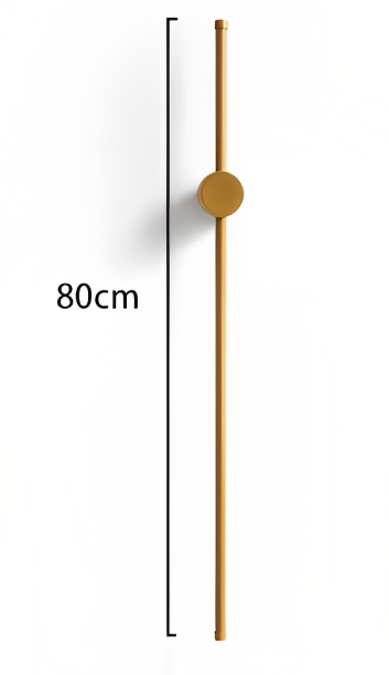 QYB2025-800 - LED 3000K - copper - Size D80*H800MM