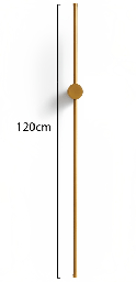 QYB2025-1200 - LED 3000K - copper - Size D80*H1200MM