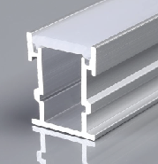 Aluminum Profile - Recessed - XT-210 - 3M - SILVER