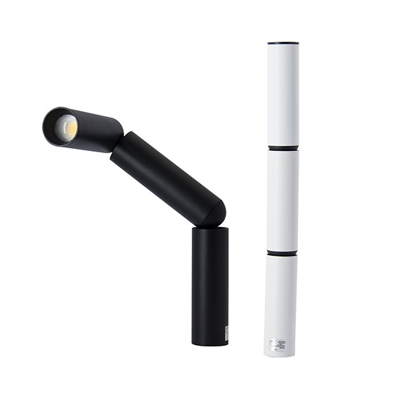 Cylinder LED - QTS-D4292C10 - BK+BK - 7W - 3000K - H30 cm - ∅ 3 cm