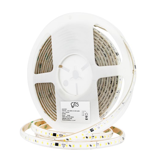 Strip - QTS-2835-8MM-120D - 7W/M - 35W Roll - 220V - 4000K - 10cm/cut - IP44 -  2years Warranty