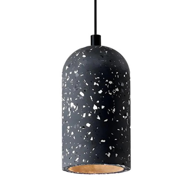 Terrazzo pendent - QTS-6072B - Color BK - Size9.5*9.5*180