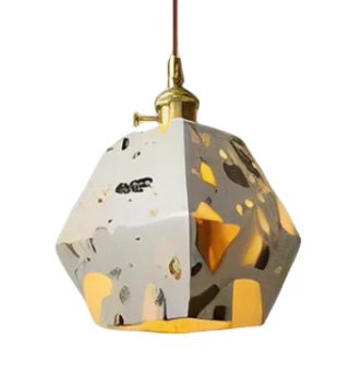 Terrazzo pendent - QTS-6027A -  Size15*15*23