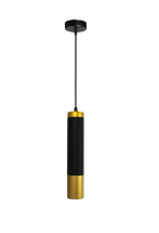 CH–GP6043G  blaack pendent cylinder half gold
