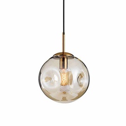 CH–D0709A pendent light amber glass D20cm E27