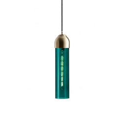 CH–D0823–1  PENDENT BLUE GLASS –