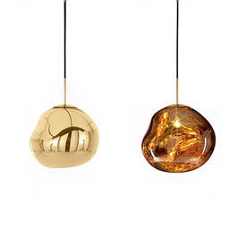 CH–D0398A  PENDENT GLASS GOLD