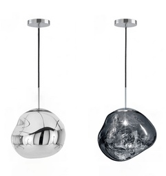 CH–D0398B PENDENT GLASS CHROME