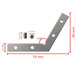 Accessories - jointer  120° Outside