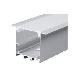 Aluminum Profile - Recessed - RG-424 - 2M - SILVER 
