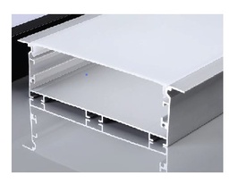 Aluminum Profile - Recessed - BG-13 - 2M - SILVER 