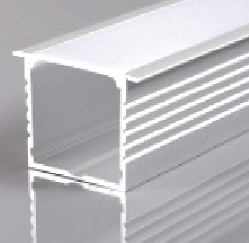 Aluminum Profile - Recessed - XT-204 - 2M - SILVER 