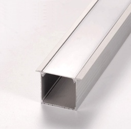 Aluminum Profile - Recessed - XT-204 - 2M - SILVER 