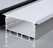 Aluminum Profile - Recessed - BG-72 - 2M - SILVER 