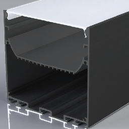 Aluminum Profile - Surface - BG-20 - 2M - BK
