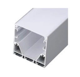 Aluminum Profile - Surface - BG-01 - 2M - SILVER 