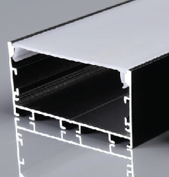 Aluminum Profile - Surface - BG-71 - 2.5M - BLACK 