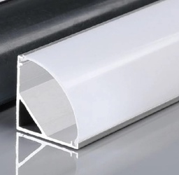 Aluminum Profile - Corner - XT-58 - 2M - SILVER 