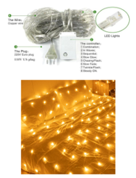 NET light N2020 - Size 2M x 2M -  Warm white - 220V With 8 fuctions controller