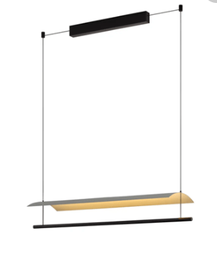 QYD1003-1L - LEDWith light 3000K - L990*H130MM - Black+white