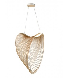 QYD1055-600 - LED With light 3000K - D600MM - Wood color