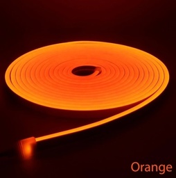 Led Neon Flex - ORANGE - YH-2835-120P- 0612  - 12V - 11W - PCB width 8mm , IP65 ,Cutting size 25mm , 2 year warranty