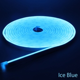 Led Neon Flex - SKYBLUE - YH-2835-120P- 0612  - 12V - 11W - PCB width 8mm , IP65 ,Cutting size 25mm , 2 year warranty
