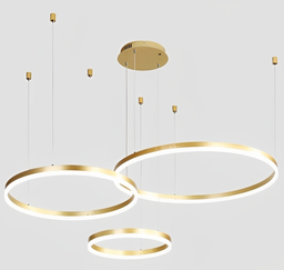 D160-400+600+800 - LED 3000K - gold - Size D400+600+800MM
