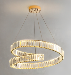 QYD2021-600 - LED 3000K - titanium gold+clear - Size  D600MM