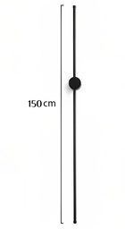 QYB2025-1500 - LED 3000K - black - Size D80*H1500MM