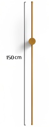 QYB2025-1500 - LED 3000K - copper - Size D80*H1500MM