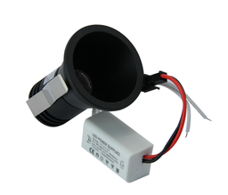 Spot Mini - QTS-C519C3 - LED 3W - BK -3000K - ∅25 MM - H 65mm - ⊘45MM