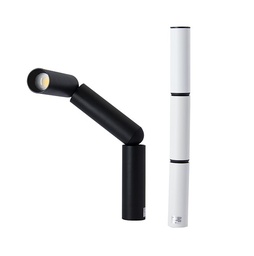 Cylinder LED - QTS-D4292C10 - BK+BK - 7W - 3000K - H30 cm - ∅ 3 cm