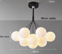 Chandeliers OK-1312 BK - G9BULB