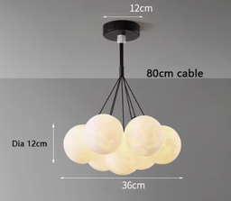 Chandeliers OK-712 BK - G9BULB