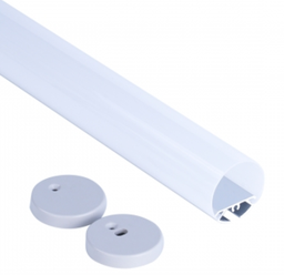 Aluminum Profile - Surface - QTS-290 - 3M - SILVER