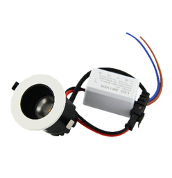 Spot Mini - QTS-C009 - LED 3W - WH+BK -3000K