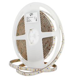 Strip - QTS-2835-120P - IP68  - 8W/M - 40W Roll - 24V - 3000K - 6LED one cut - 2years Warranty