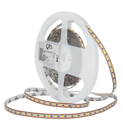 Strip - QTS-2025-6.3MM-120D - 8W/M - 40W Roll - 24V - 3000K - 1 led/cut - IP20 -  2years Warranty